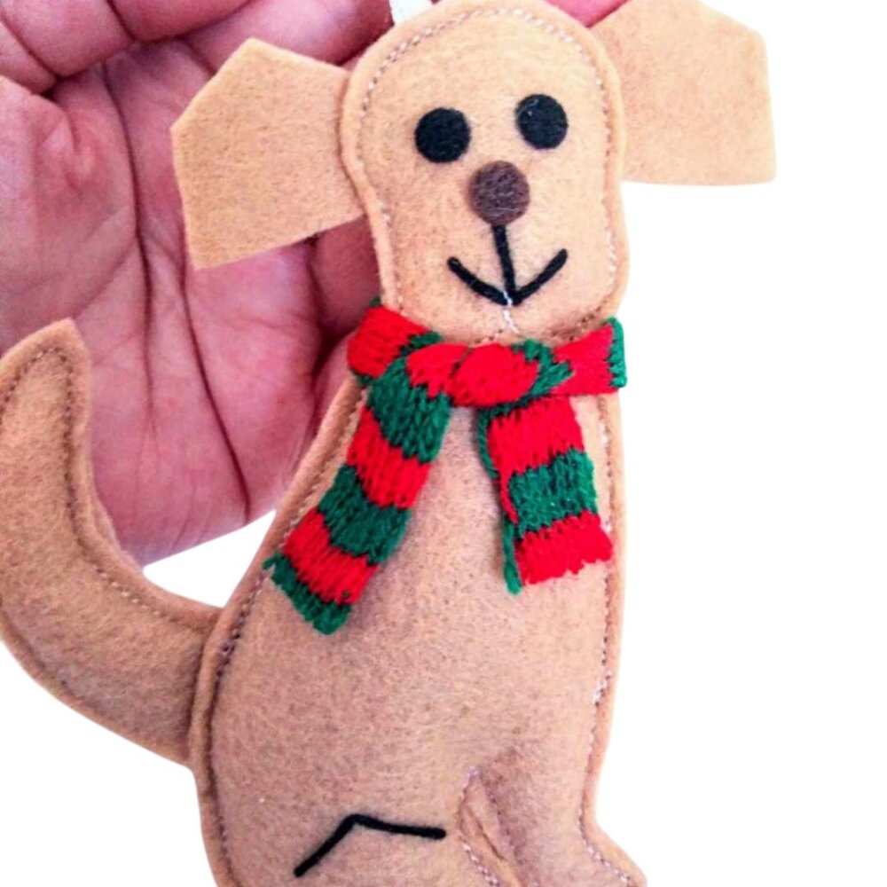 Adorable Loveable Lab Large Handmade Labrador Retriever Dog Christmas Ornament